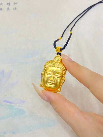 Ancient Dharma Golden Buddha Head