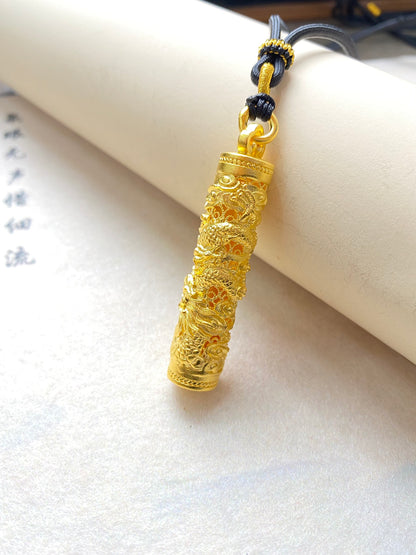 Dragon pillar pendant