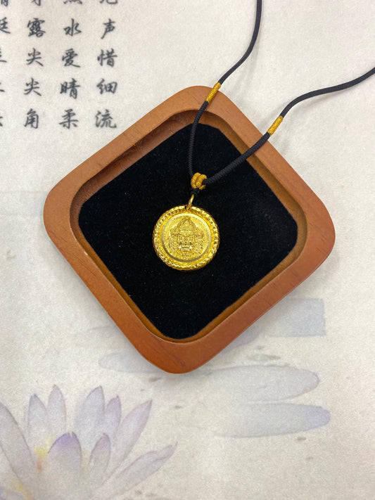 Yellow God of Wealth Pendant