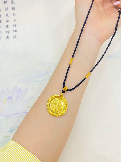 Yellow God of Wealth Pendant