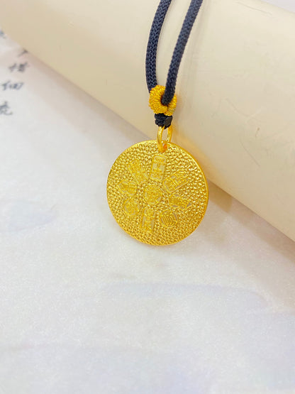 Yellow God of Wealth Pendant