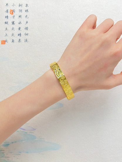 Lucky word bracelet (wide)