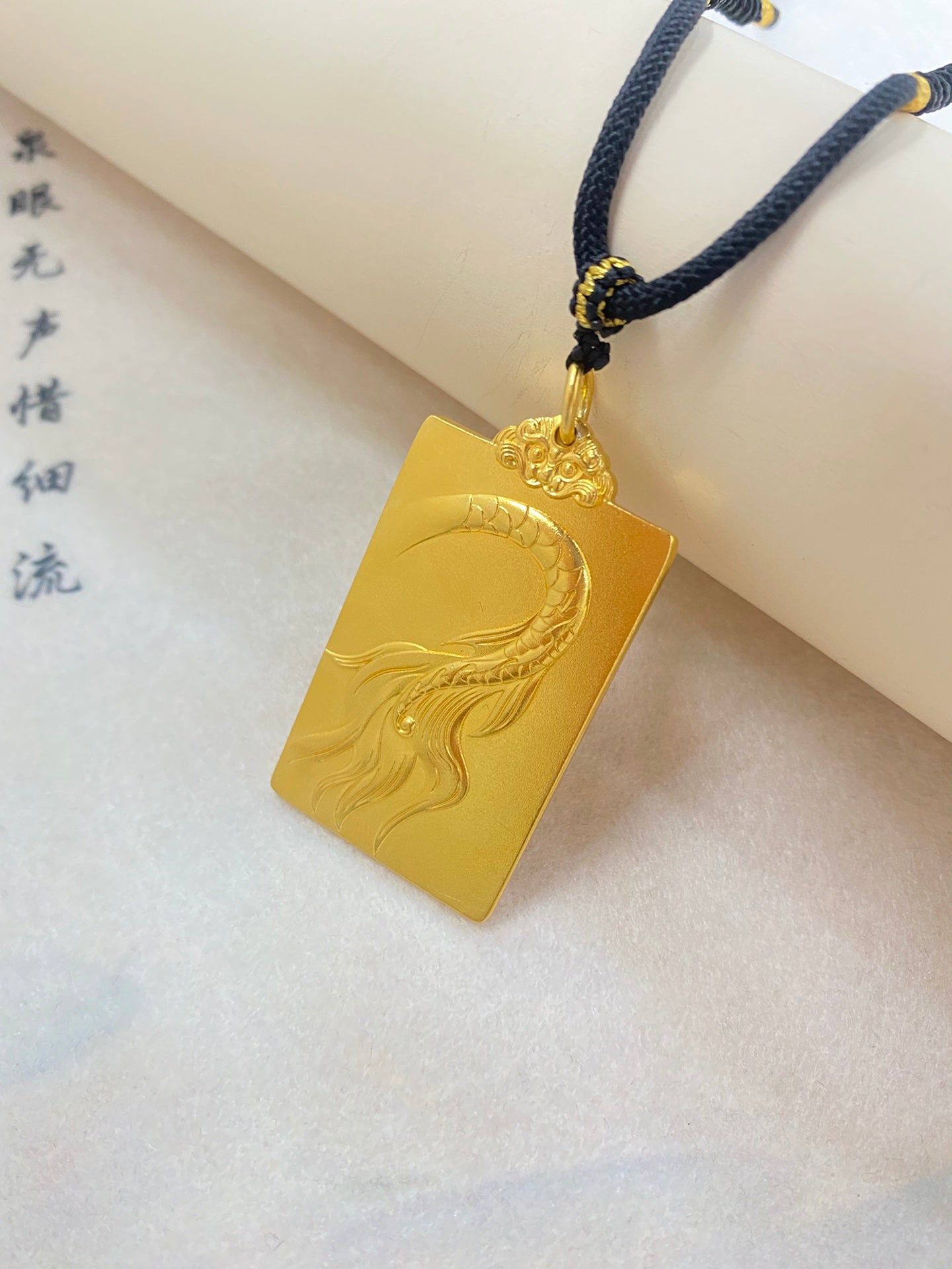 Five Claw Golden Dragon Pendant