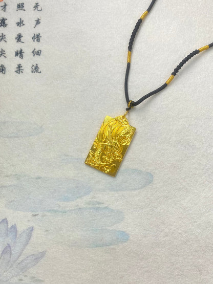 Five Claw Golden Dragon Pendant