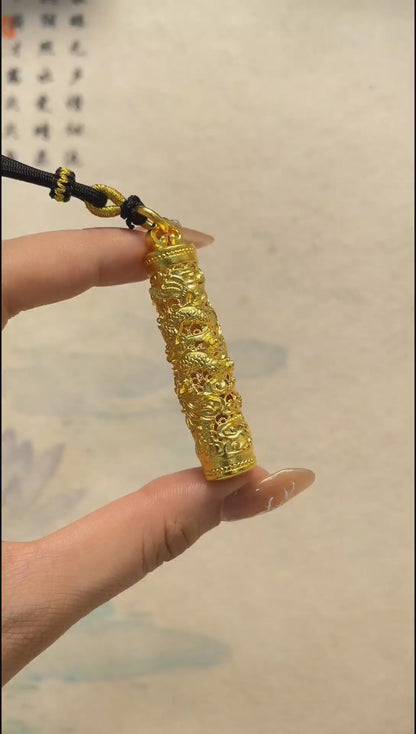 Dragon pillar pendant